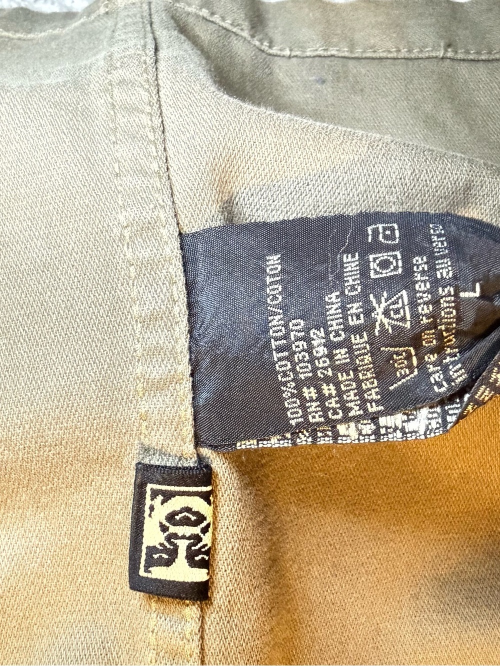 Obey Men's Military Field Jacket in Olive with Light Blue Lining - Picture 8 of 11